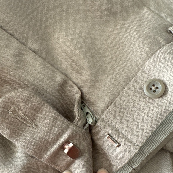 Men's Linea Naturale Bamboo/Wool Blend Pants - Beige - Size 33x31 - Picture 7 of 8